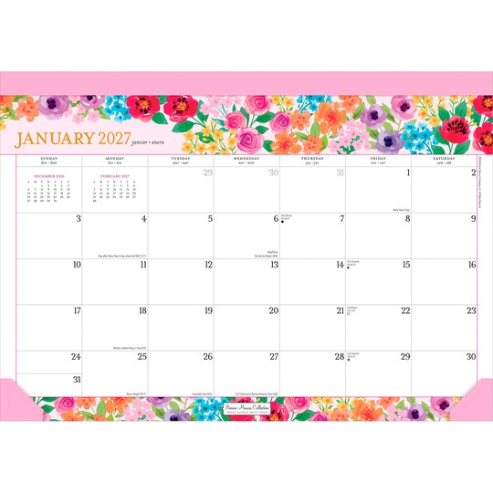 Plato; Bonnie Marcus OFFICIAL | 2027 15.5 x 11 Inch Monthly Desk Pad Calendar | Sticker Sheet; Category:Desk Calendars; Image:1